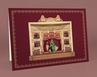A5 Theatre Greeting Card - Drosselmeyer & Clara - Palace Theatre