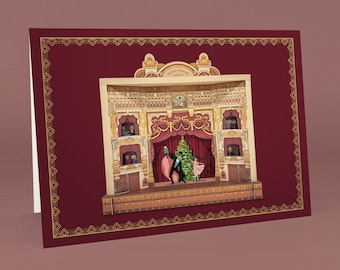 A5 Theatre Christmas Card - Drosselmeyer & Clara - Palace Theatre