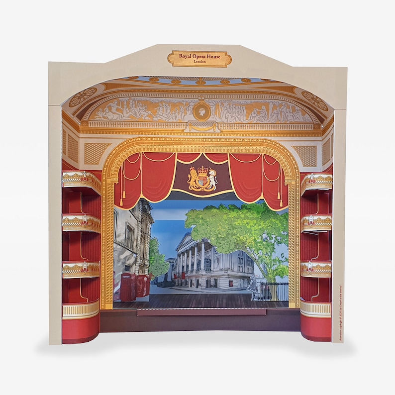 Royal Opera House, London - Cut Out and Build your own Miniature Theatre Model Kit 