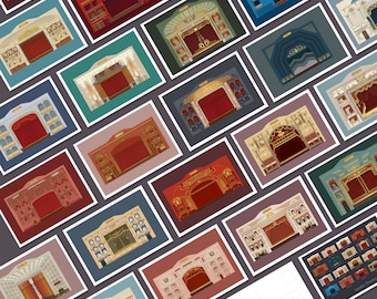 22 London Theatre Postcards
