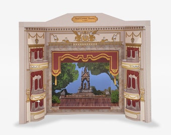 Noel Coward Theatre, Londres - Recorte e construa seu próprio kit de modelo de teatro em miniatura