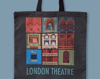 London Tote Bag for Theatre Lovers