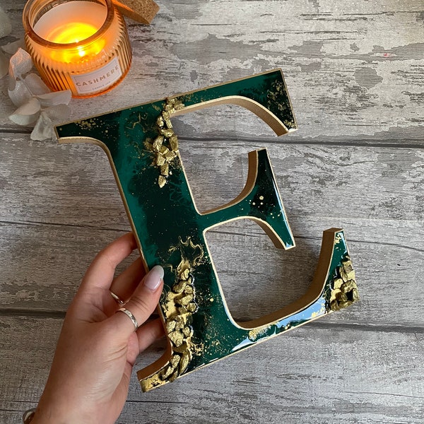Made to Order ~ Freestanding Letters, Resin on MDF, Custom Home Decor Ornaments, Large Letters