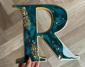Made to Order ~ Freestanding Letters, Resin on MDF, Custom Home Decor Ornaments, Large Letters