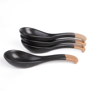 Personalized Soup SPOON Dinnerware Utensil Wedding Birthday Gifts for Mom Women Kitchen for Her Graduation Mom BLACK Christmas gift