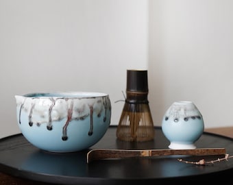 Matcha Bowl Handmade – Artisan Ceramic Chawan, Unique Pottery Tea Bowl