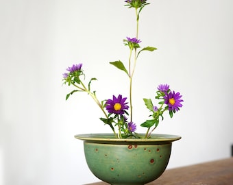 アンティーク ローズビル 陶器 ブルー 花瓶 138-10 ゼファー リリー