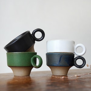 ceramic coffee mug,pottery mug,Espresso Mug, Cappuccino cup,wedding gift,Modern coffee Cup,Christmas Gift