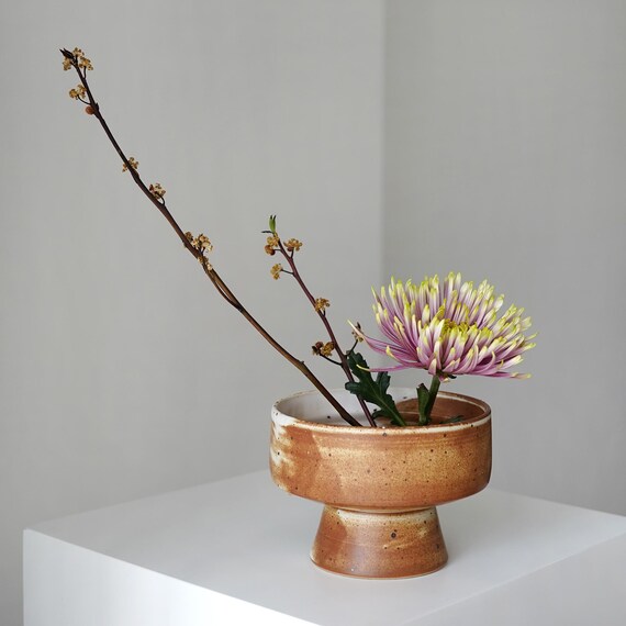 Ceramic Ikebana Vase, Ikebana Container, Ikebana Bowl , Fruit Bowl,Japanese Floral Arrangement,Kungfu Chado Tea Table Decor,Zen Aesthetic