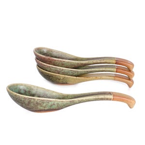 Soup Spoon | Japanese Spoon | Ceramic Spoons | Ramen Spoon | Asian Style Spoons | Noodle Spoon | Porcelain Spoons| Christmas Gift