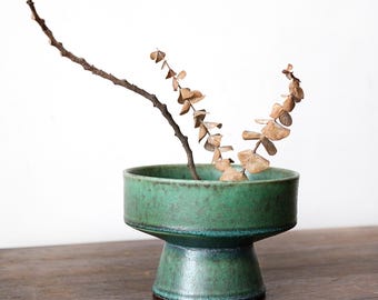 Ceramic Ikebana Vase, Ikebana Container, Ikebana Bowl , Fruit Bowl,Japanese Floral Arrangement,Kungfu Chado Tea Table Decor,Zen Aesthetic