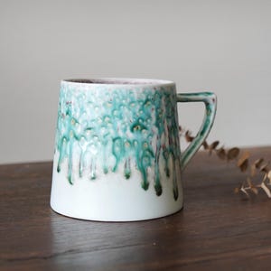Large Coffee mug,20 oz Coffee mug, Turquoise coffee mug,Gift for her , Coffee lover, Big Tea Cup for Office and Home,Christmas Gift