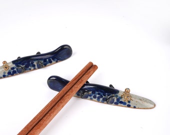 Funny gift for best friends,Ceramic Chopstick rest,chopsticks rack,brush rest,Calligraphy rest,Chopstick holder,panitbrush holder