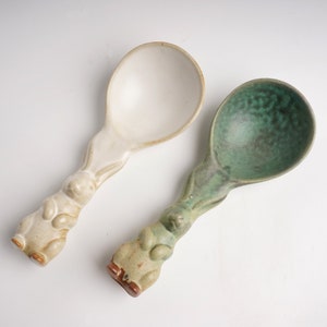 Personalized Bunny Spoon -Message of Choice -Gift for Best Friend, Gift for girlfriend, Gift for Mom ,Cute Spoon,Big size Spoon,