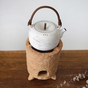 Rustic charcoal stove with Teapot,handmade kettle-electronic stove&charcoal stove kettle,teapot vintage,handmade teapot,Christmas gift
