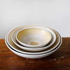Pastel  Bowls Set, Large Deep Ceramic Dinner Serving Bowl, Round Salad Bowl, Christmas Gift for Mom,Salad Serving Bowl ,New Home Gift