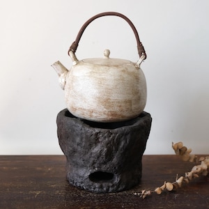 Rustic charcoal stove with Teapot,handmade kettle-electronic stove&charcoal stove kettle,teapot vintage,handmade teapot,Christmas gift