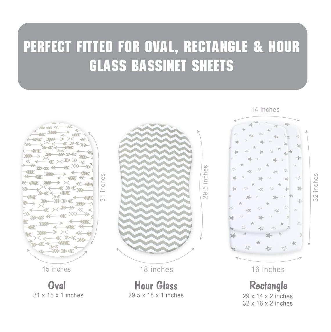 Baby Sheet Set 3 Pack UltraSoft Universal Fitted Etsy Polska