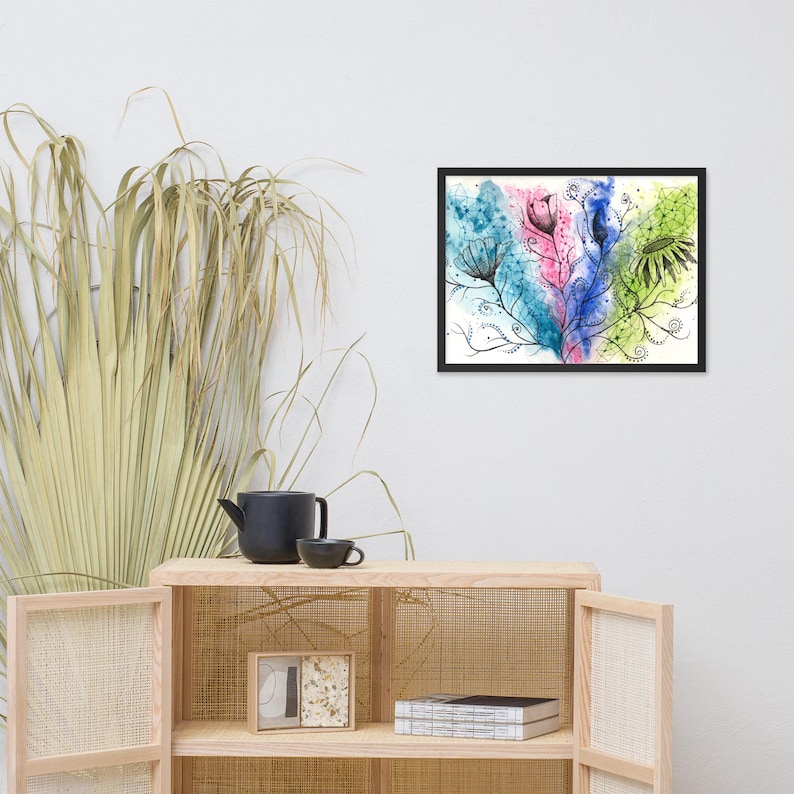 Abstract Wall Art Print, Be Free, High Frequency, Spiritual Healing ...