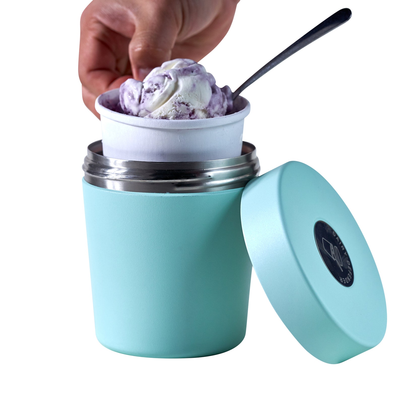 Ice Cream Storage Container Stainless Steel Double Wall Vacuum Etsy