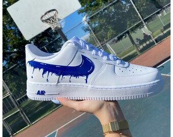 Nike Air Force 1 Blue | Etsy
