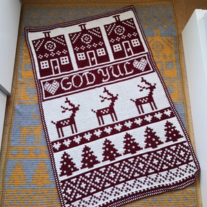 Crochet - Instructions Christmas 2021 - crochet blanket - Christmas blanket