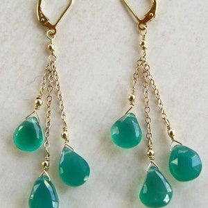 Beautiful Green Onyx Earring Jewelry Green Onyx Gemstone Earrings, Green Onyx Earrings, Sterling Silver lock Earring, Bridal Earring