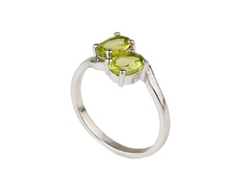 Handmade Citrine Ring: Oval Gemstone, Sterling Silver, November Birthstone