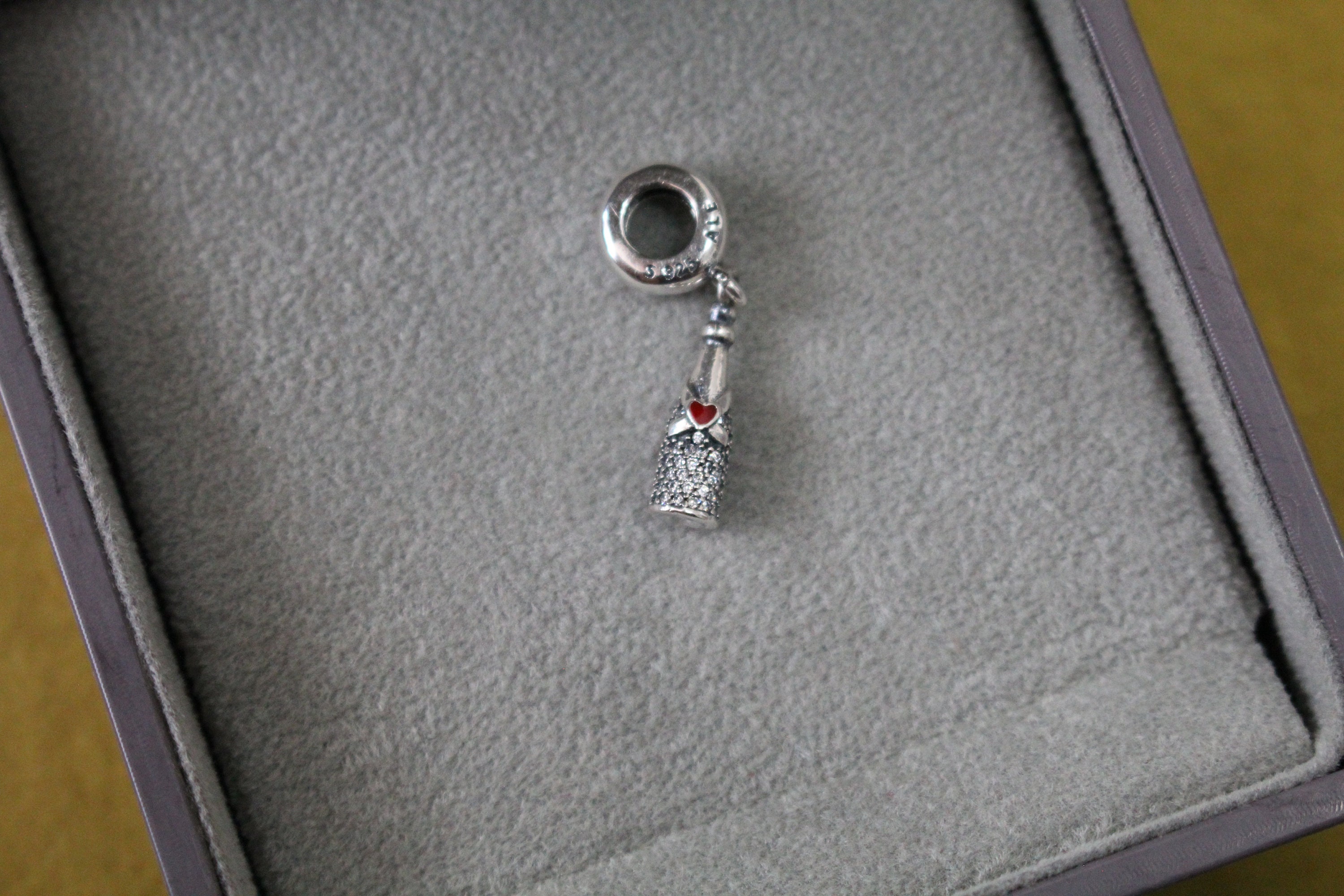 Sparkling Wine Bottle Dangle Charm For Pandora Bracelet 925 Etsy