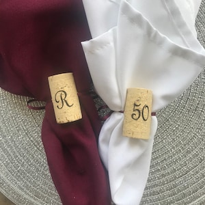 Handmade Wine Cork Napkin Ring, Unique Personalized Napkin Ring, Holiday Dinner, Wine Tasting, Wedding Receptions, Napa Valley Wine Weddings