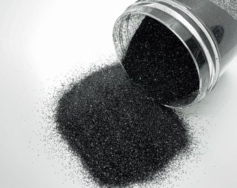 Blackhole - Ultra Fine Glitter - Metallic black glitter for tumblers, resin, nail art, crafts and more