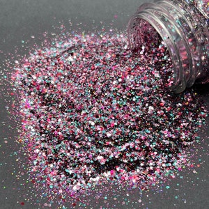 Chunky Glitter Mix - Pink, Purple, Teal Holographic Polyester Glitter
