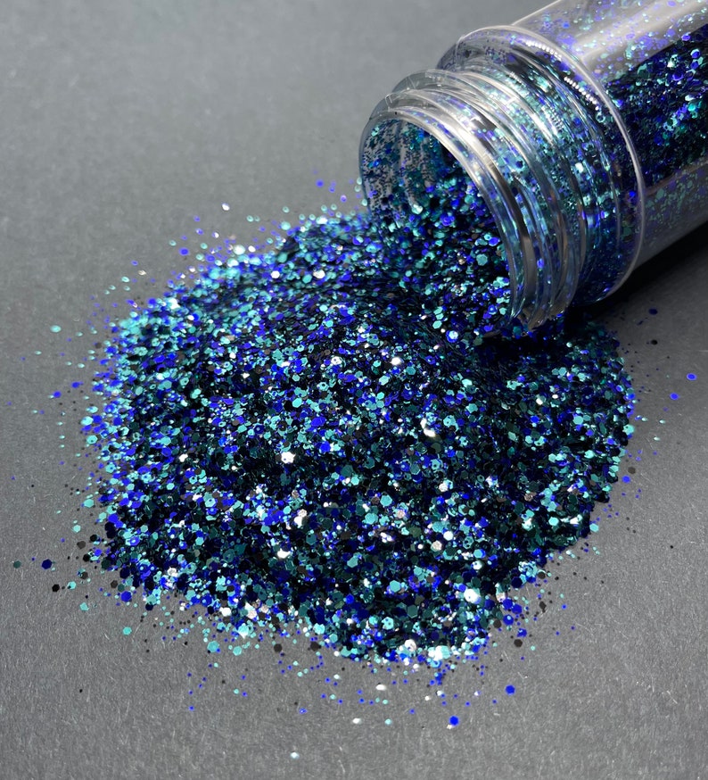 Stargazer - Small Chunky Glitter Mix - Metallic blue, teal and b Stargazer - Small Chunky Glitter Mix - Metallic blue, teal and b