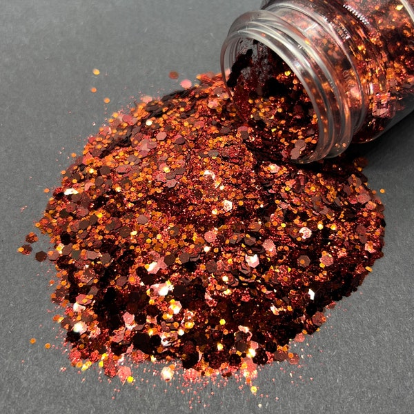 Apple of My Eye - Fall/Autumn Chunky Glitter Mix - Metallic brown, red, orange glitter mix for tumblers, resin, nail art, crafts and more
