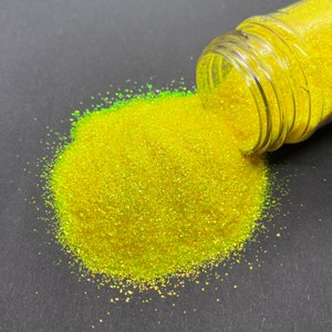 Sun Kissed Yellow Glitter – Fine Iridescent Polyester Glitter for Crafts