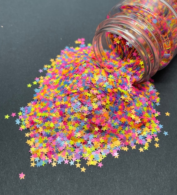 Shooting Star Star Shaped Glitter Iridescent Star Shaped Glitter Tumblers,  Resin, Nail Art, Crafts, Cosmetics & More Multi-colored 