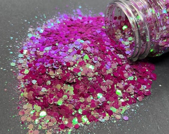 Hot As Hell Chunky Glitter Mix - Iridescent Red/Purple/Green