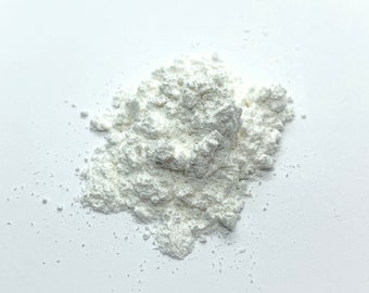 White/Silver Mica Powder Cosmetic Grade for resin, nail art, cosmetics, soap making, painting and more