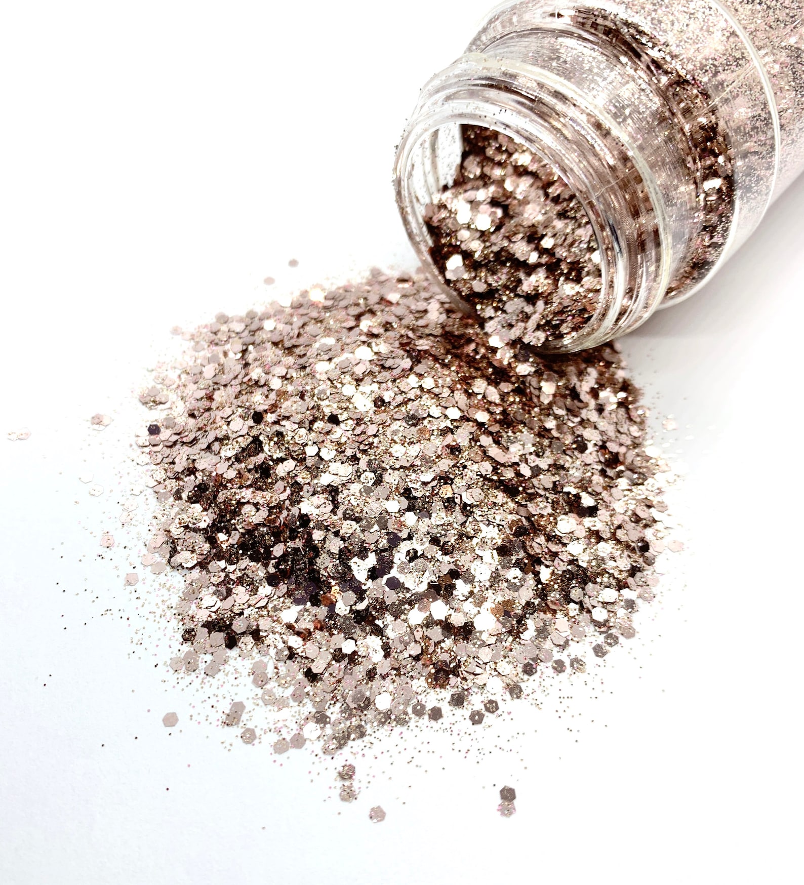 Glamour Chunky Glitter Mix Metallic Rose Gold Glitter Mix Etsy