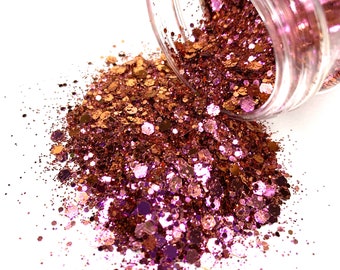 Precisely Pink Chunky Glitter – Iridescent Color Shifting Mix