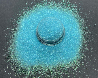 Seaglass - Ultra Fine - Iridescent blue glitter for tumblers, resin, nail art, rafts and more - Blue Glitter