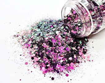 Pixie Dust - Chunky Glitter Mix - Iridescent color shifting glitter for tumblers, resin, nail art, crafts and more