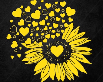 Free Free Sunflower Heart Svg 665 SVG PNG EPS DXF File