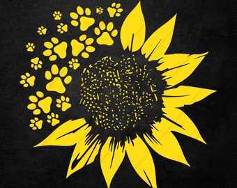 Free Free 187 Sunflower Paw Svg SVG PNG EPS DXF File