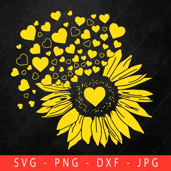 Sunflower Svg - Etsy