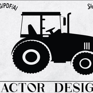 Tractor Svg, Farm Tractor Cricut Cut File, Tractor Png, Farm Tractor Cricut Cut File, Tractor Love, Tractor Silhouette,  Farming Svg