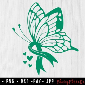 Butterfly Liver Cancer SVG, Liver Cancer SVG, Liver cancer Ribbon svg, Liver Cancer png, Awareness Ribbon, svg file to use for Cricut