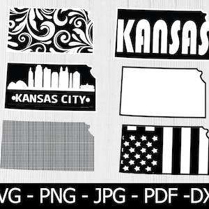 Kansas  State SVG, Floral Kansas State, Kansas svg, Kansas Home Svg, USA State svg, KS Svg, Cricut, Silhouette, Instant Download