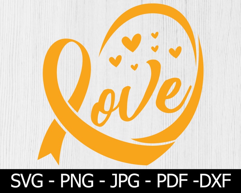 Feather Amber Ribbon SVG, Appendix Cancer Svg, Appendix Cancer Gift ...