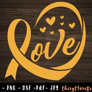 Childhood Cancer SVG, Childhood Cancer Feather Ribbon SVG, Childhood Heart SVG, Feather Gold svg, svg file to use for Cricut Silhouette